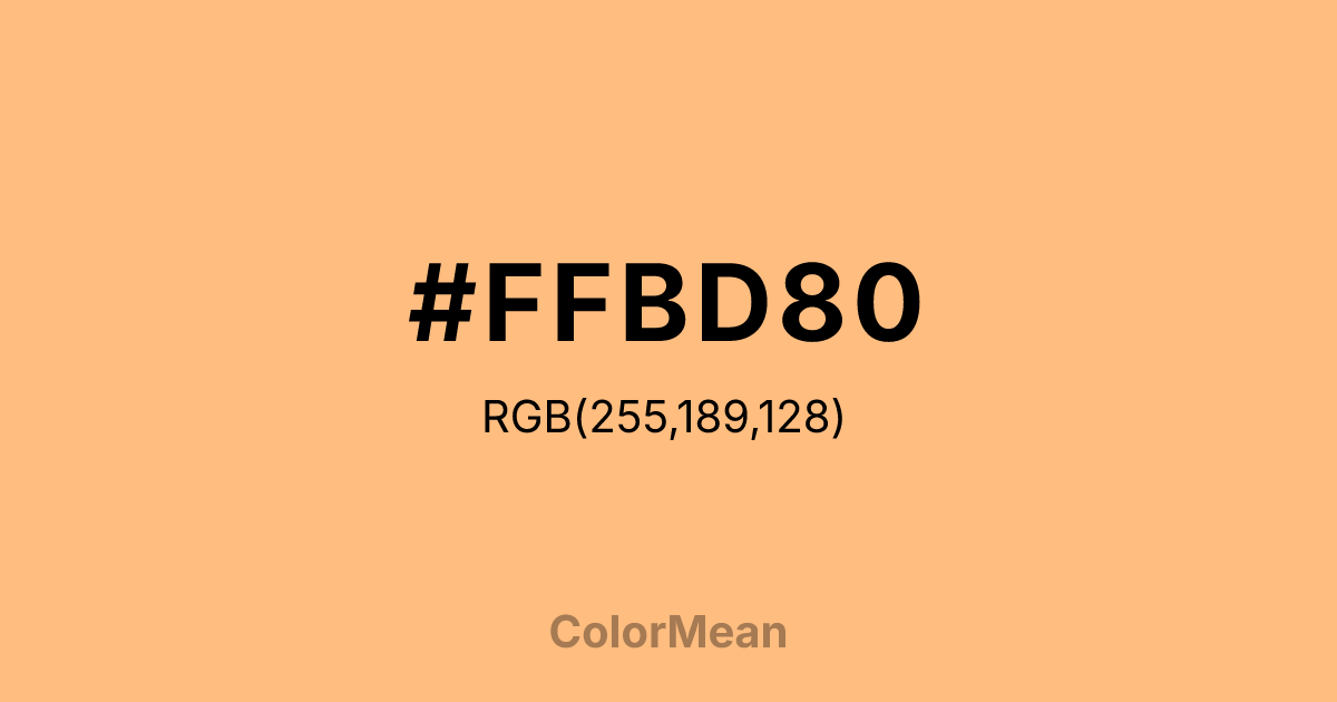 #FFBD80 color swatch