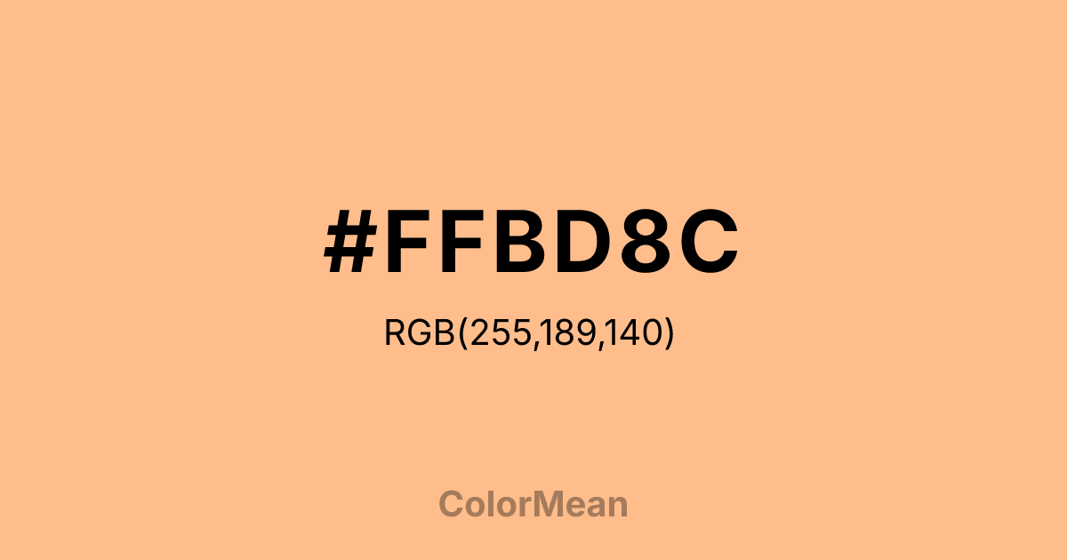 #FFBD8C color swatch