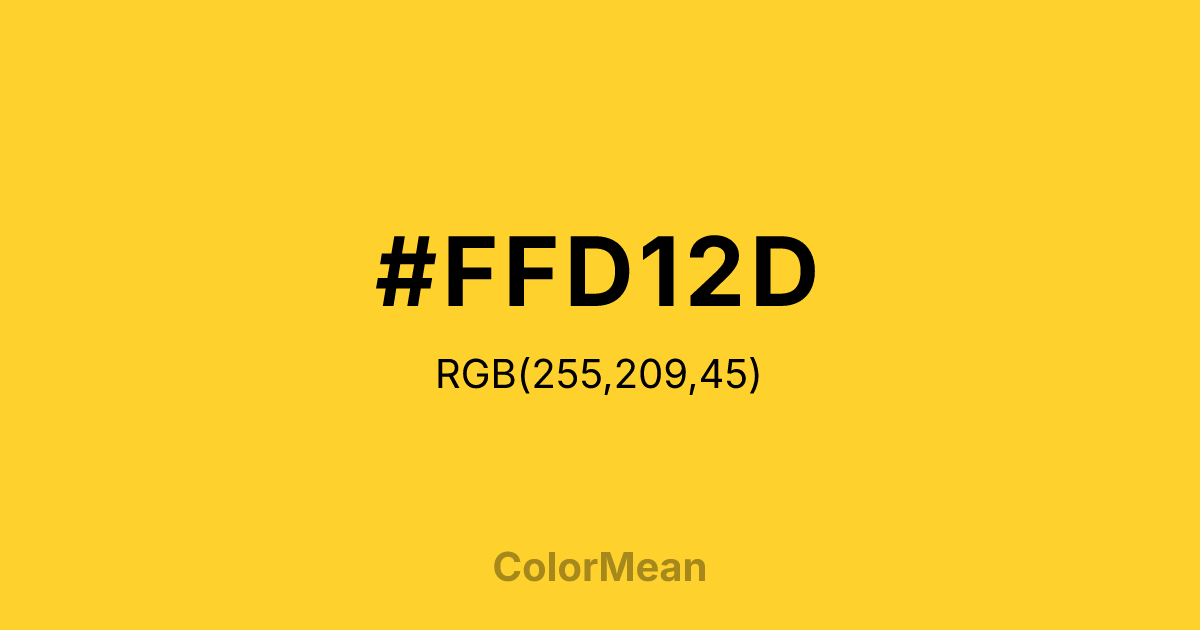 #FFD12D color swatch