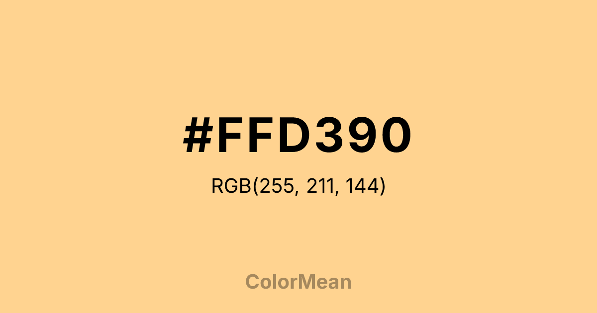 #FFD390 color swatch