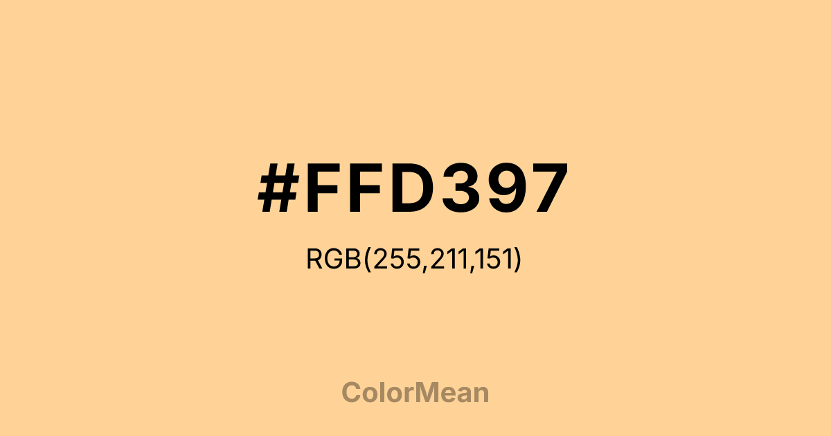 #FFD397 color swatch