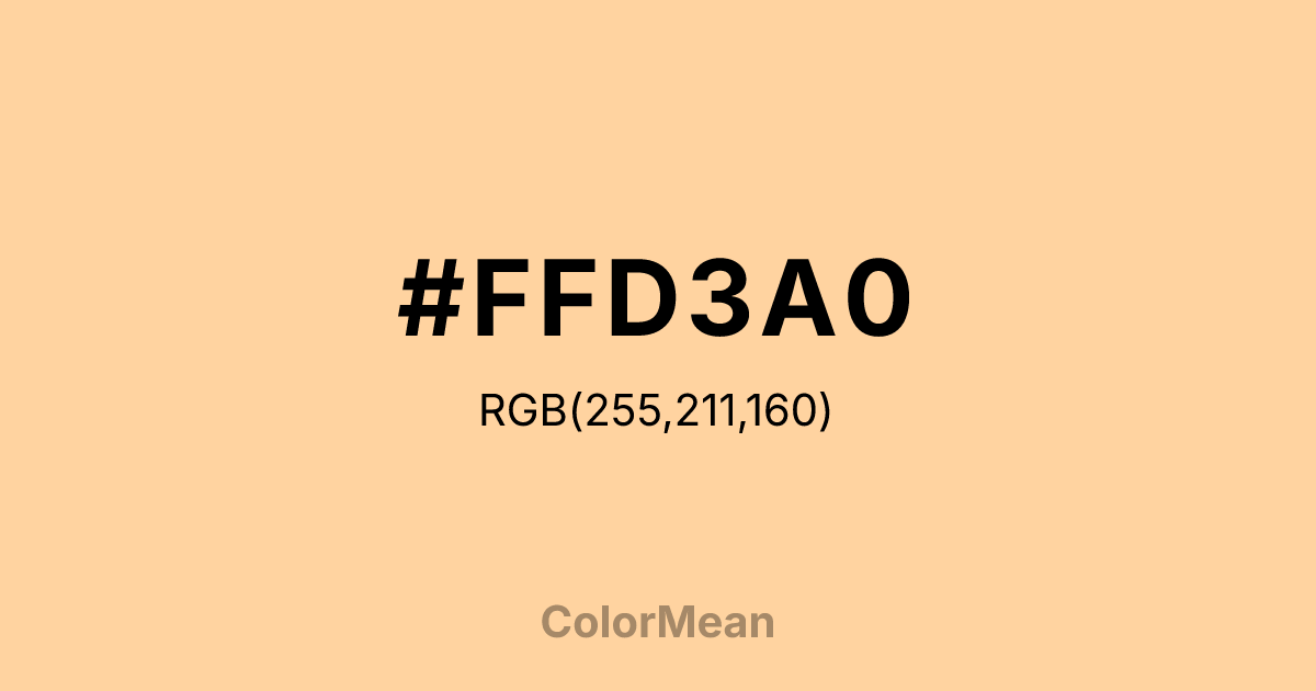 #FFD3A0 color swatch