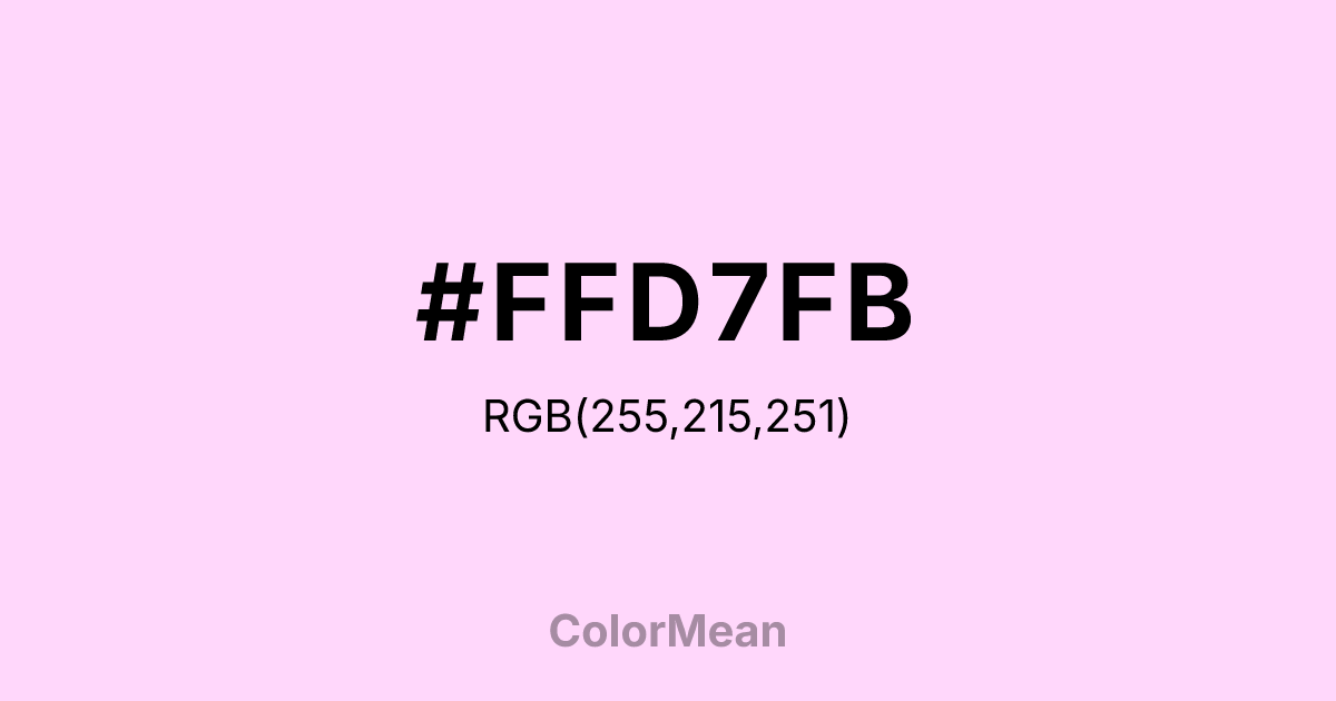 #FFD7FB color swatch