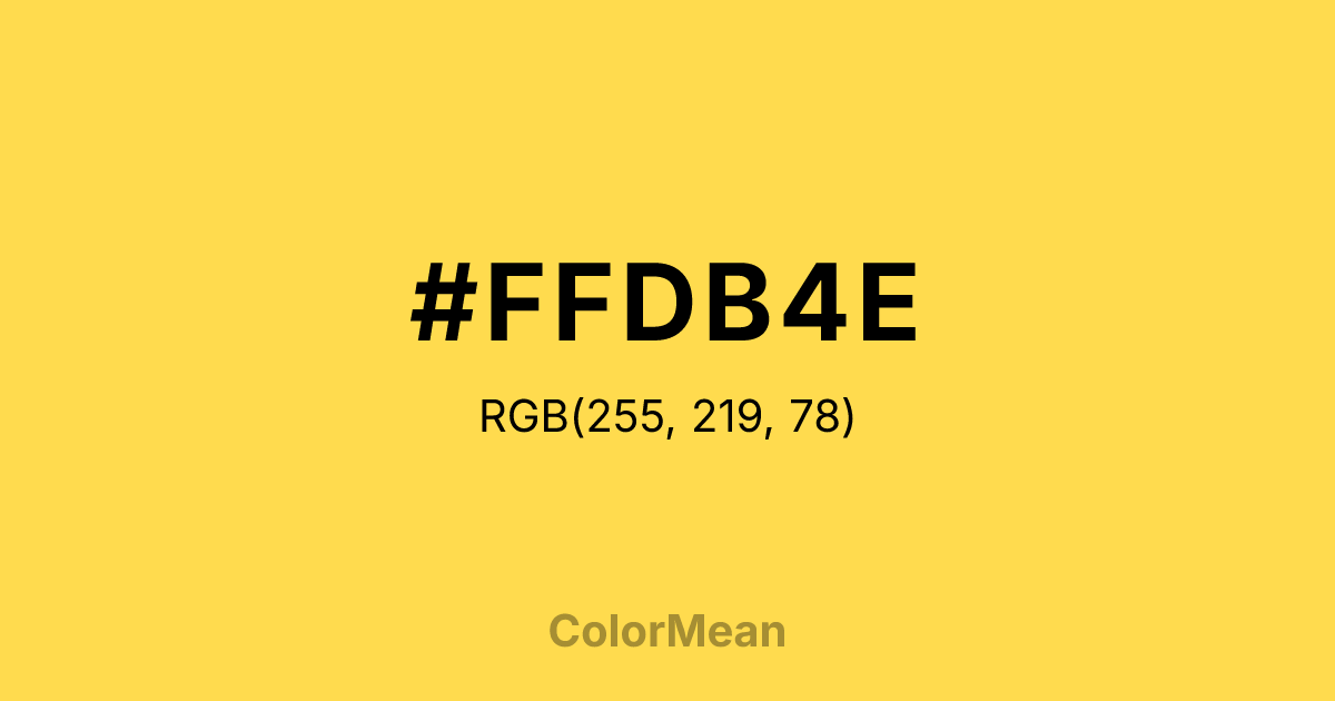 #FFDB4E color swatch