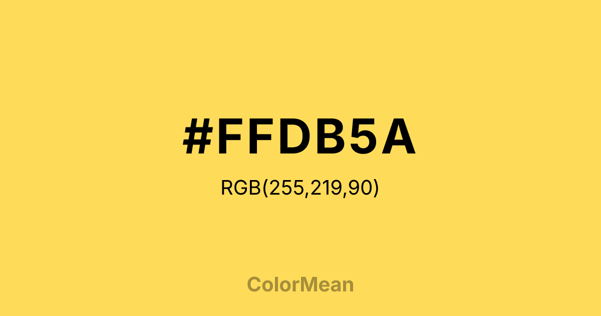 #FFDB5A color swatch