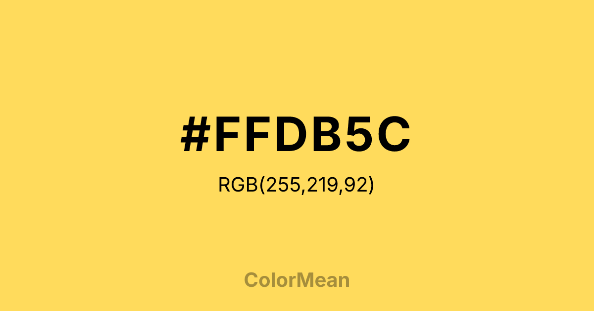 #FFDB5C color swatch