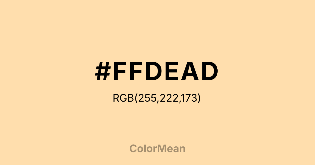 #FFDEAD color swatch
