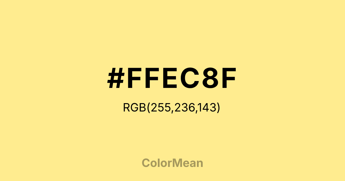 #FFEC8F color swatch