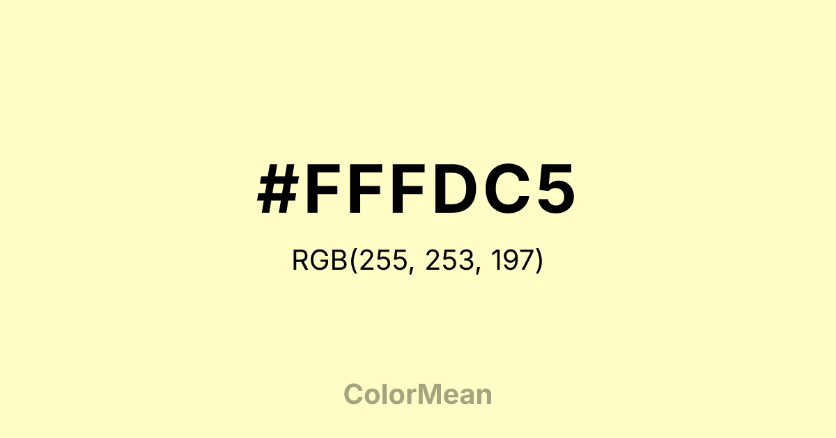 #FFFDC5 color swatch