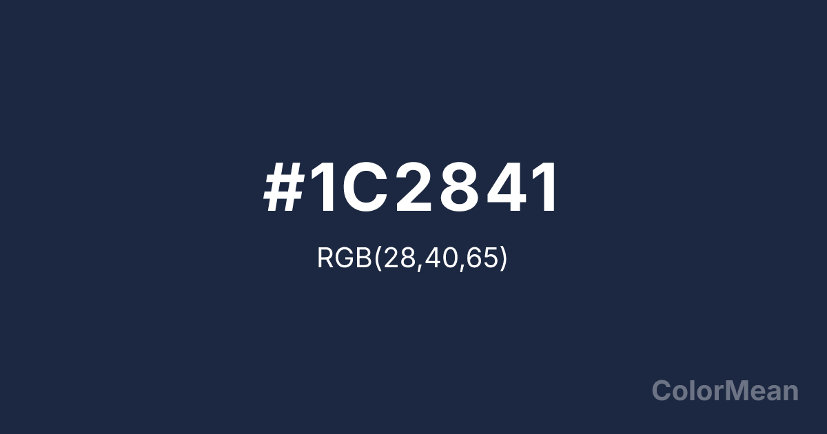 Color swatch image showing Yankees Blue (#1C2841) with RGB(28,40,65) values