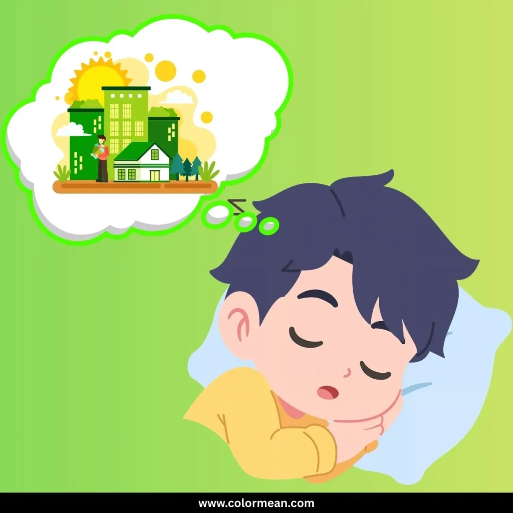 dream about seeing color green