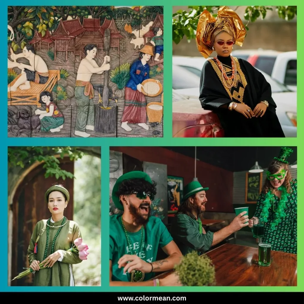 green in cultural and religious programs